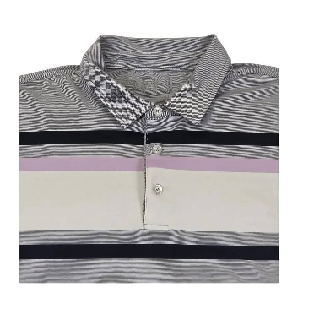 OMJ Clothing Mens XL Short Sleeve Button Down Shirt Grey